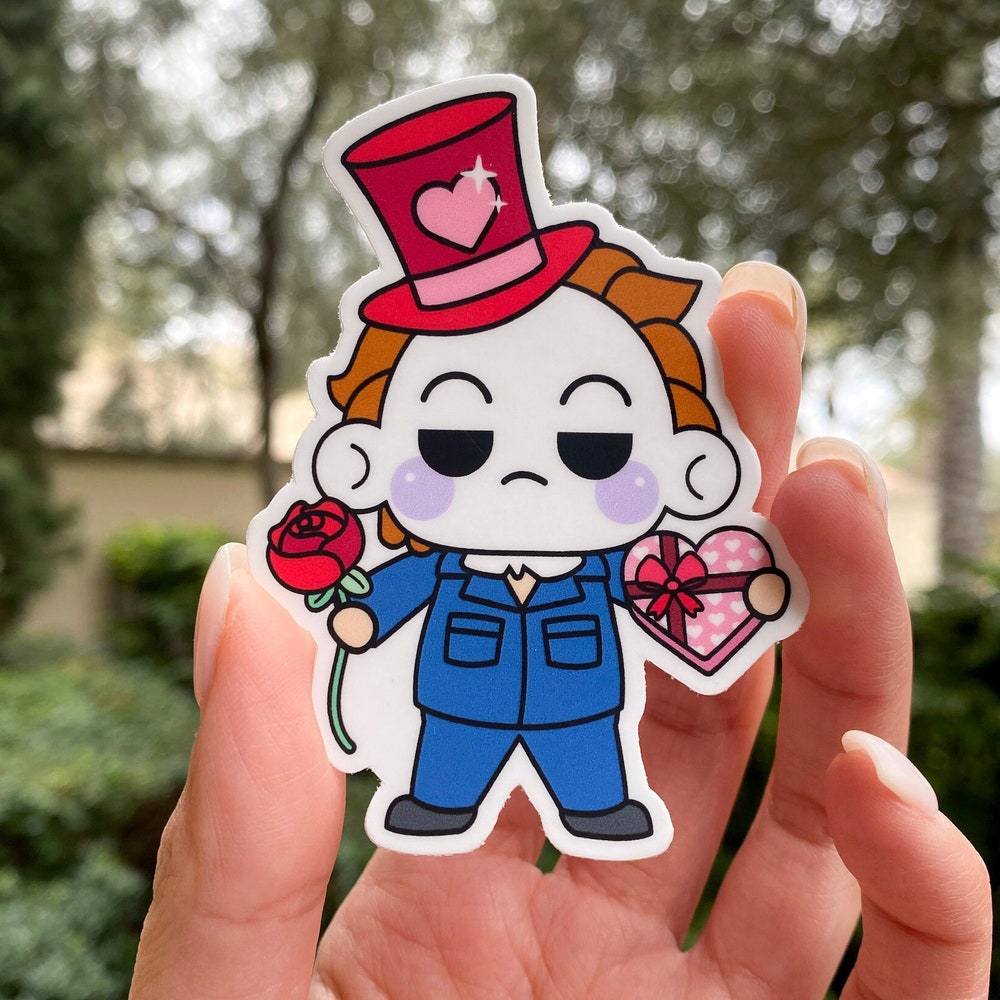 Michael Myers Valentine Sticker – Melina Maris